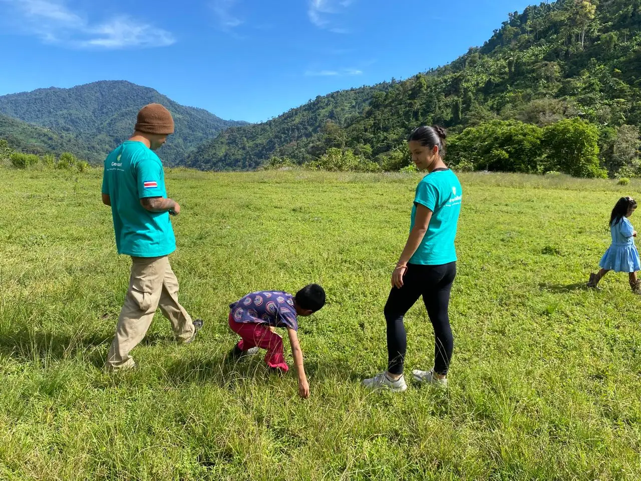 Greentalist staff and volunteers during a program activity in Costa Rica