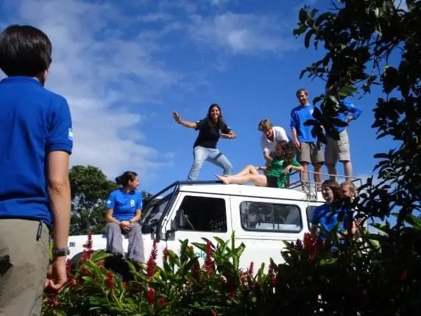 Raleigh volunteers during an expedition in Costa Rica
